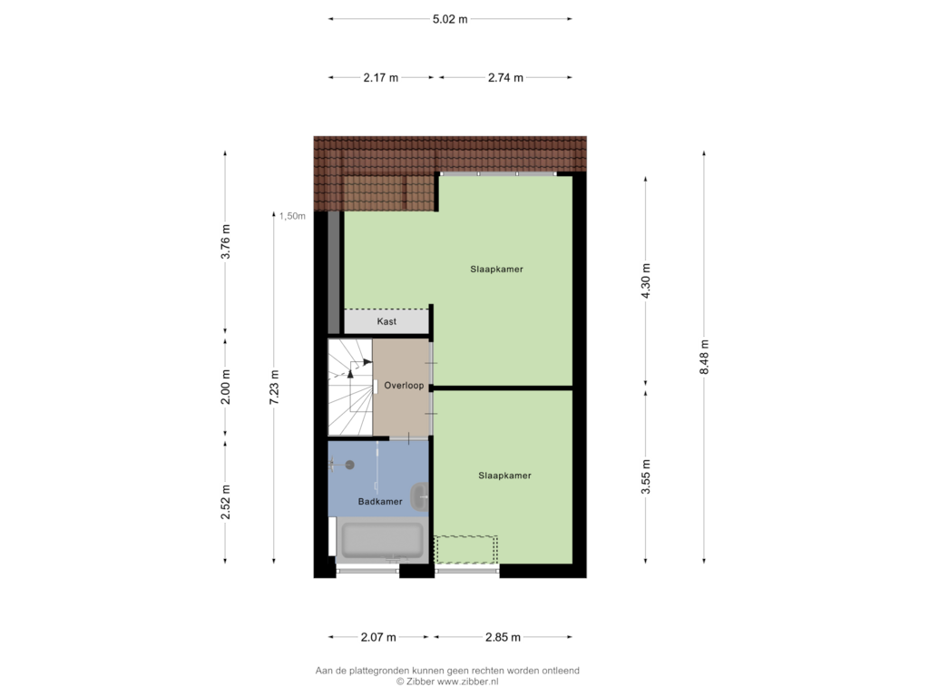 Bekijk plattegrond van Eerste Verdieping van Nieuwstraat 5