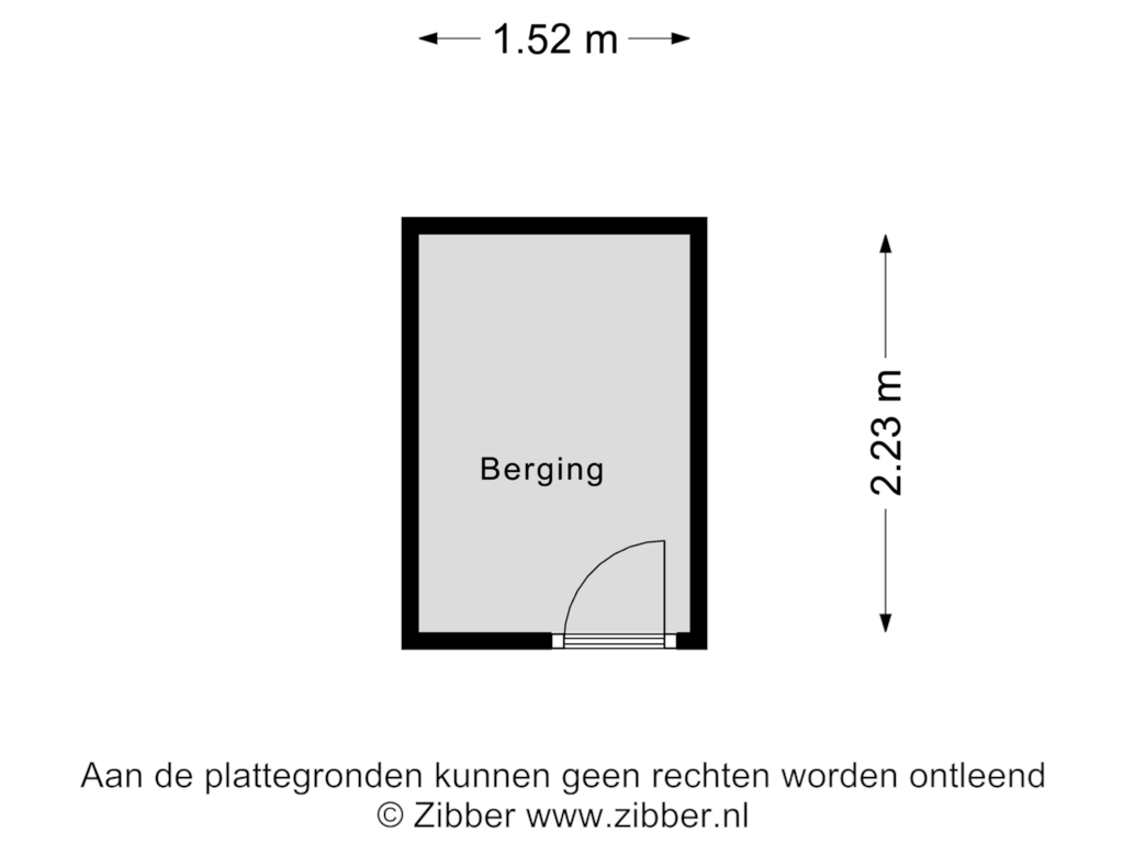 Bekijk plattegrond van Berging van Nieuwstraat 5