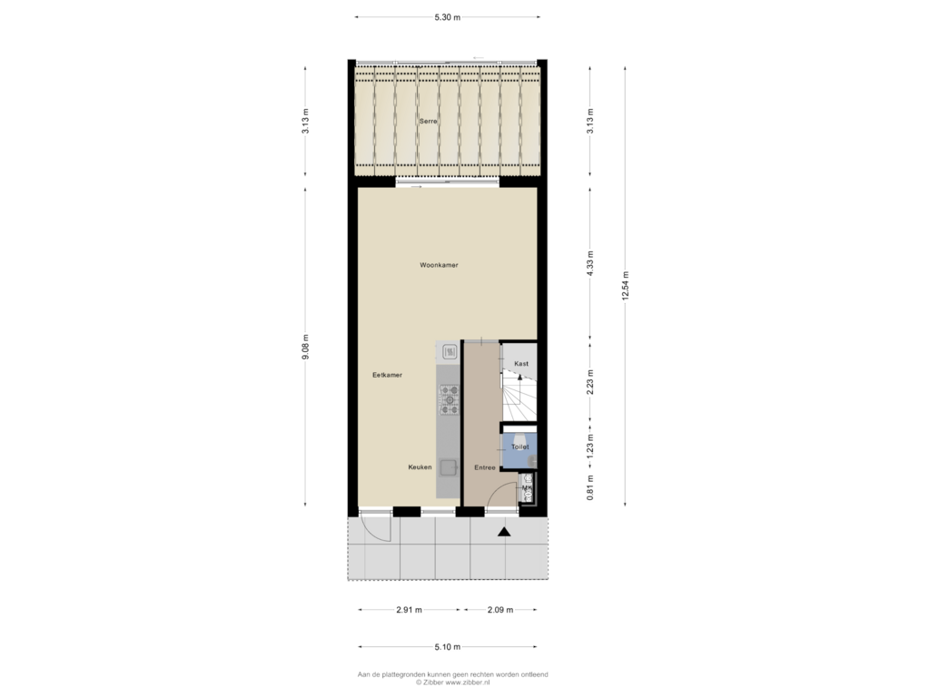 View floorplan of Begane Grond of Avondroodvlinder 76