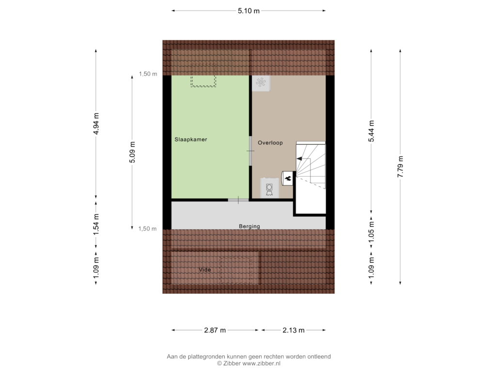 View floorplan of Tweede Verdieping of Avondroodvlinder 76