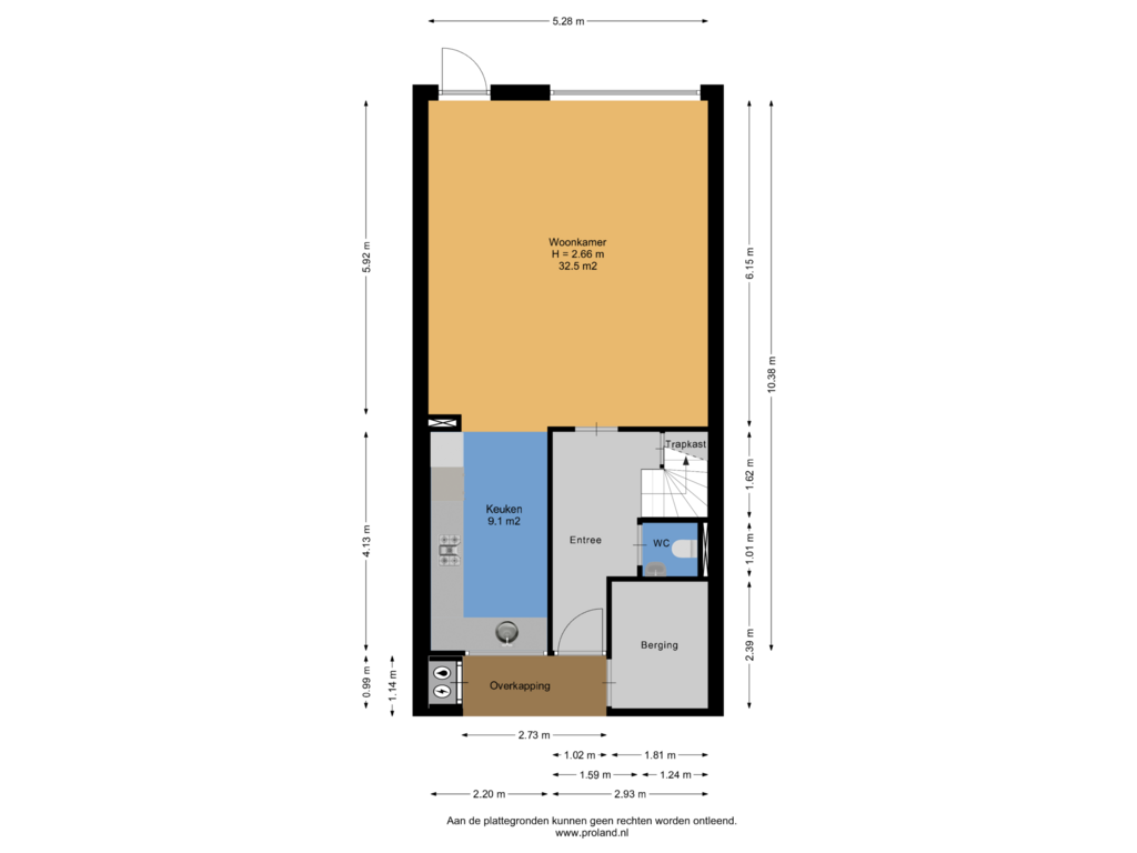 View floorplan of Begane Grond of Luzernevlinder 7