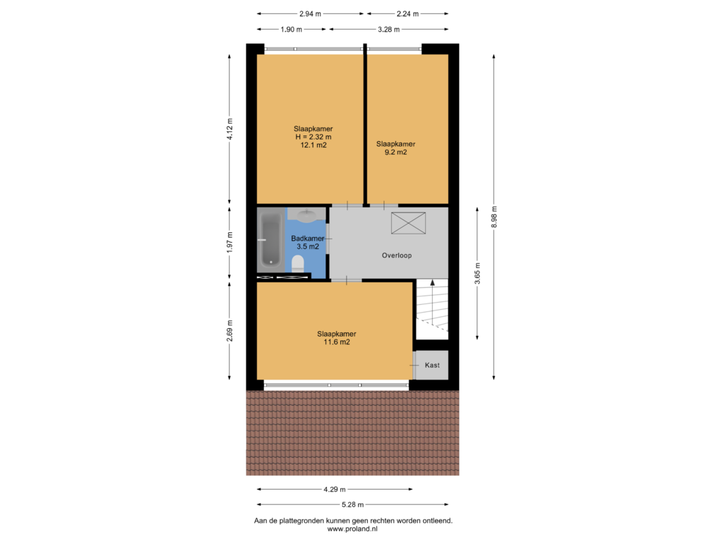 View floorplan of 1e Verdieping of Luzernevlinder 7