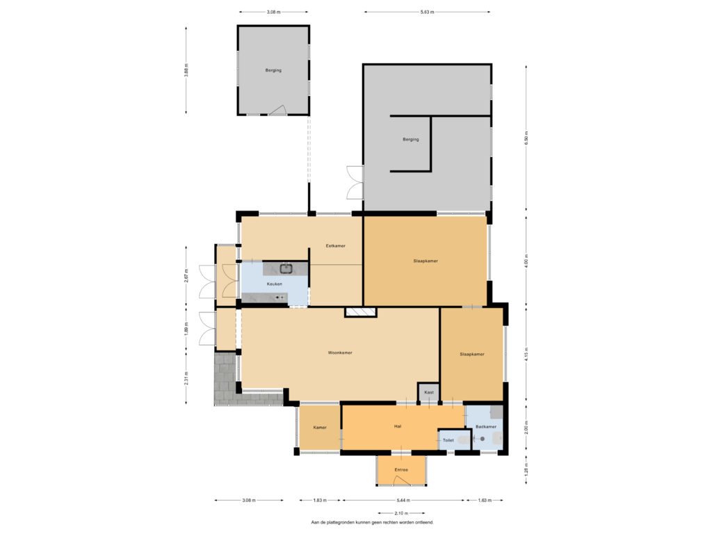 Bekijk plattegrond van Bijgebouw van Birkstraat 90