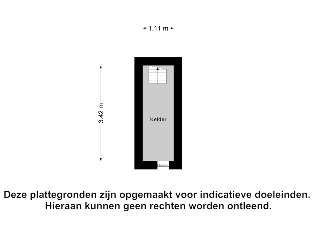 View floorplan of Kelder of J.M.Houwenstraat 15