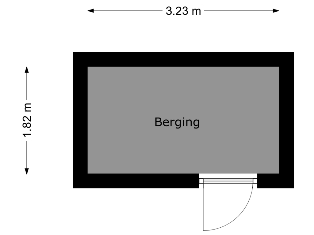 Bekijk plattegrond van berging van Vissersdijk 33