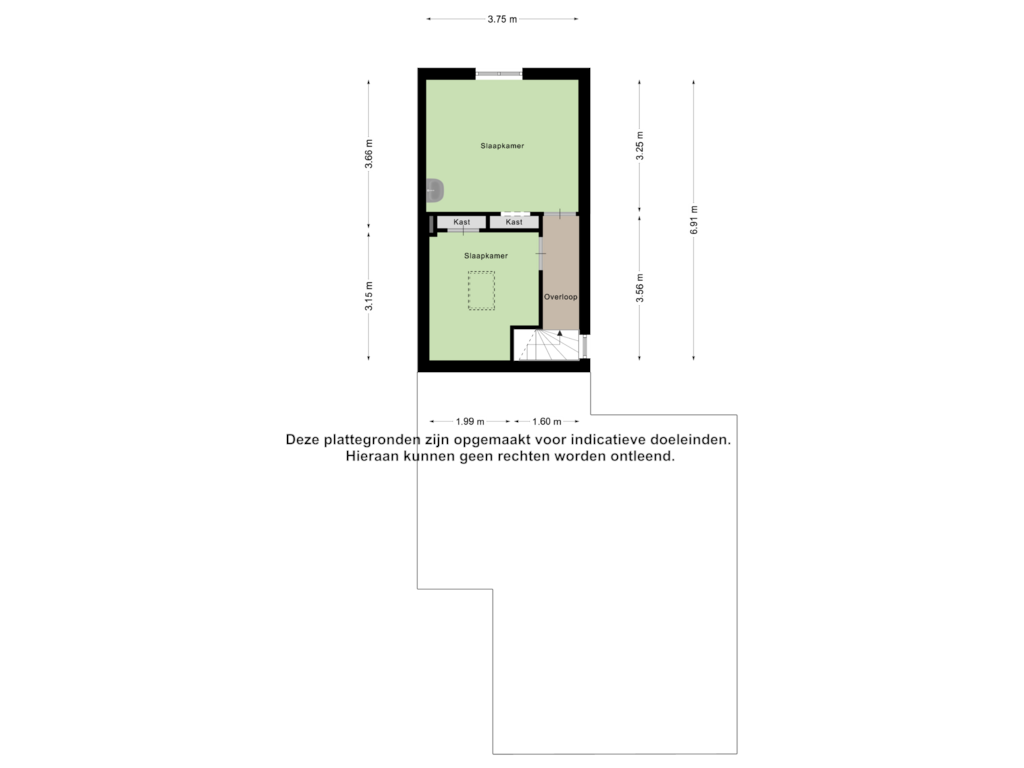 Bekijk plattegrond van Eerste verdieping van Academiesingel 21