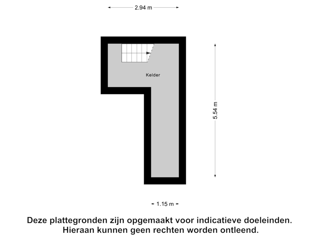 Bekijk plattegrond van Kelder van Academiesingel 21