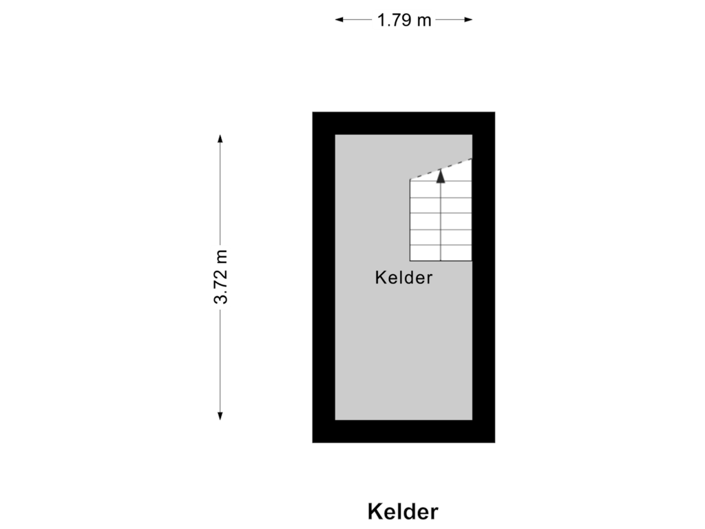 View floorplan of Kelder of Tormentilstraat 38