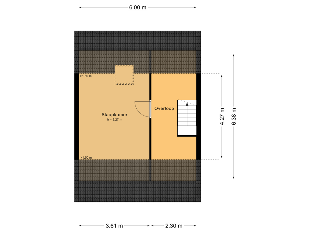 View floorplan of Zolder of Jolstraat 162