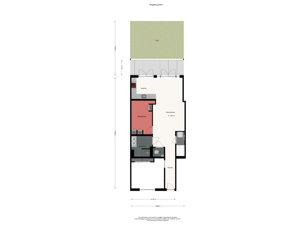 Bekijk plattegrond van BGO van Woestduinstraat 55-H