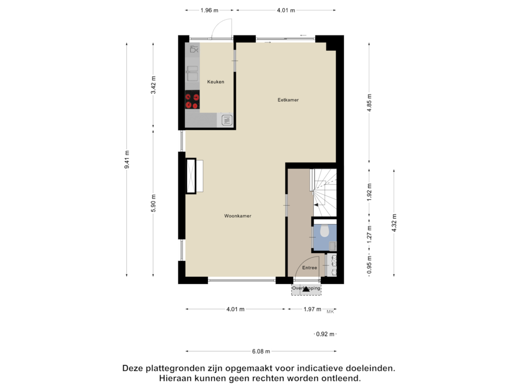 Bekijk plattegrond van Begane Grond van Schoutenkampweg 28