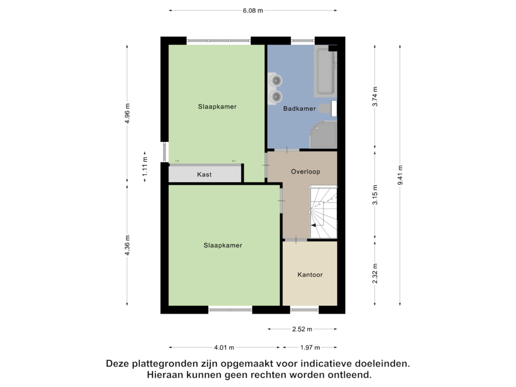 Bekijk plattegrond van Eerste Verdieping van Schoutenkampweg 28