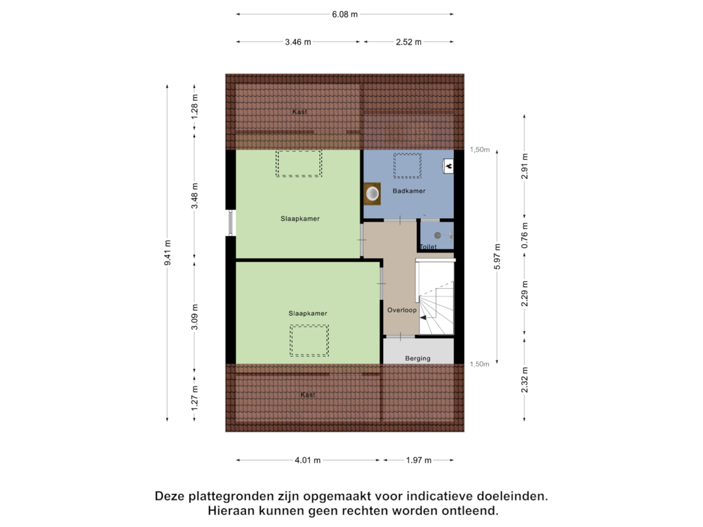 Bekijk plattegrond van Tweede Verdieping van Schoutenkampweg 28