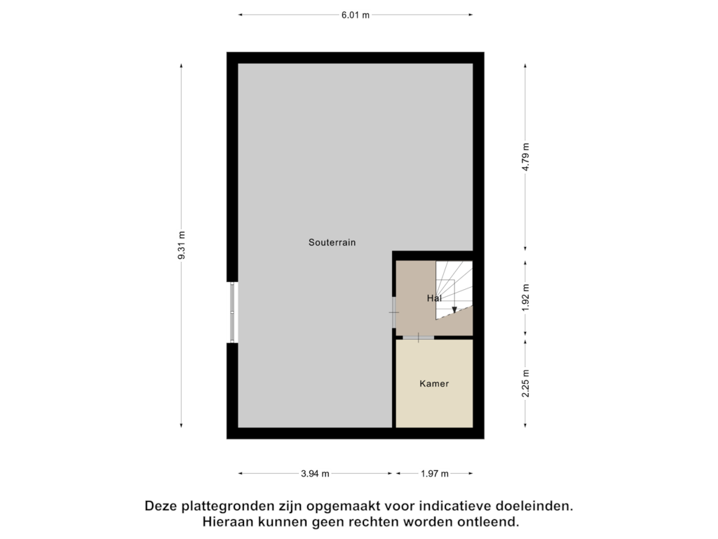 Bekijk plattegrond van Souterrain van Schoutenkampweg 28