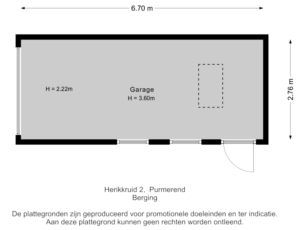 Bekijk plattegrond van Garage van Herikkruid 2