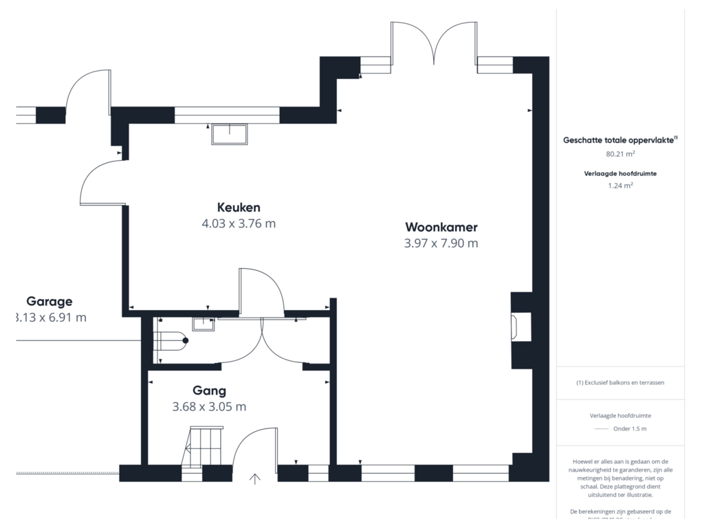 Bekijk plattegrond van Begane grond van Roskamstraat 16