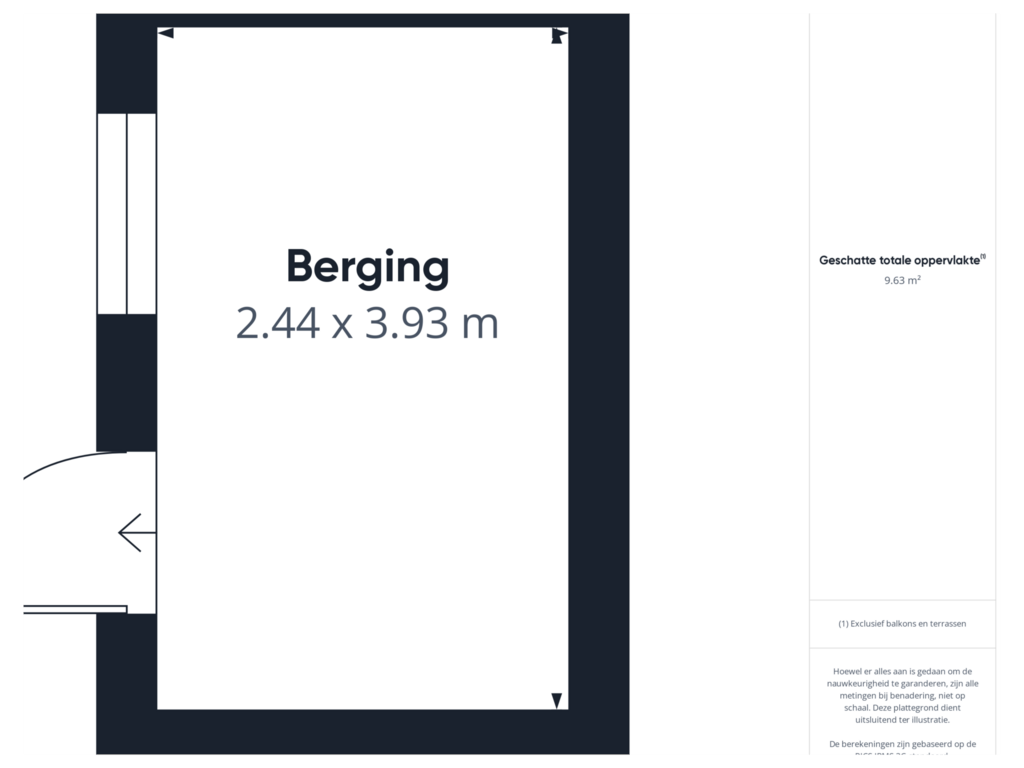 Bekijk plattegrond van Berging van Roskamstraat 16