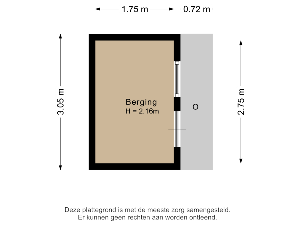 Bekijk plattegrond van Berging van Ligusterhage 18