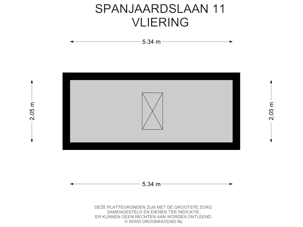 Bekijk plattegrond van Vliering van Spanjaardslaan 11