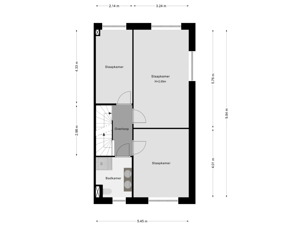 Bekijk plattegrond van 1e Verdieping van Ireen Wüststraat 70