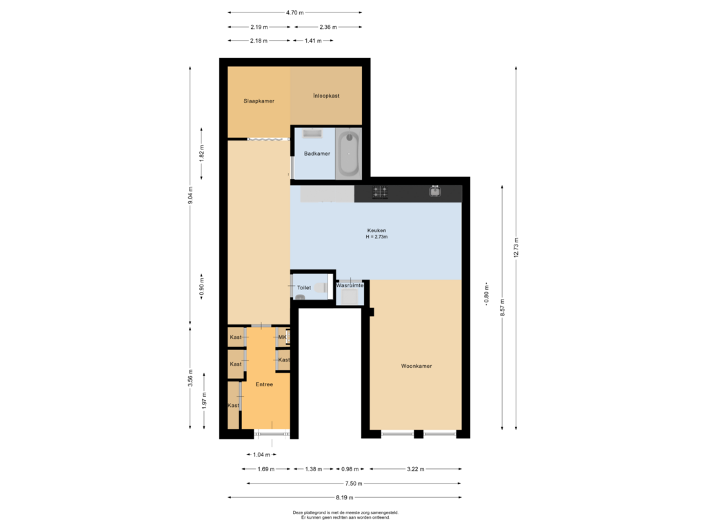 View floorplan of Appartement of Coolhaven 162-B