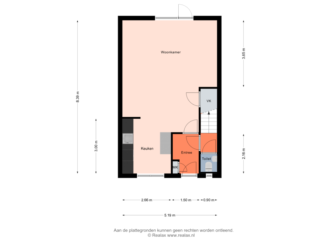 View floorplan of Begane grond of Zeven Bosjes 31