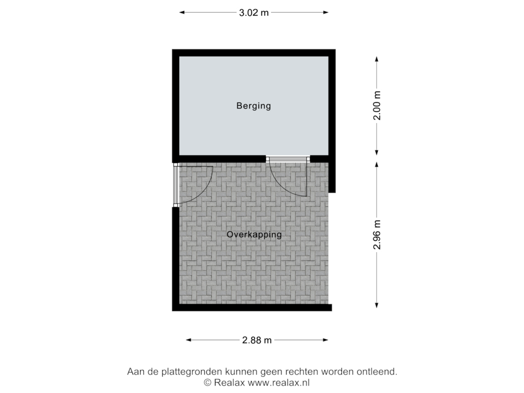 View floorplan of Berging of Zeven Bosjes 31