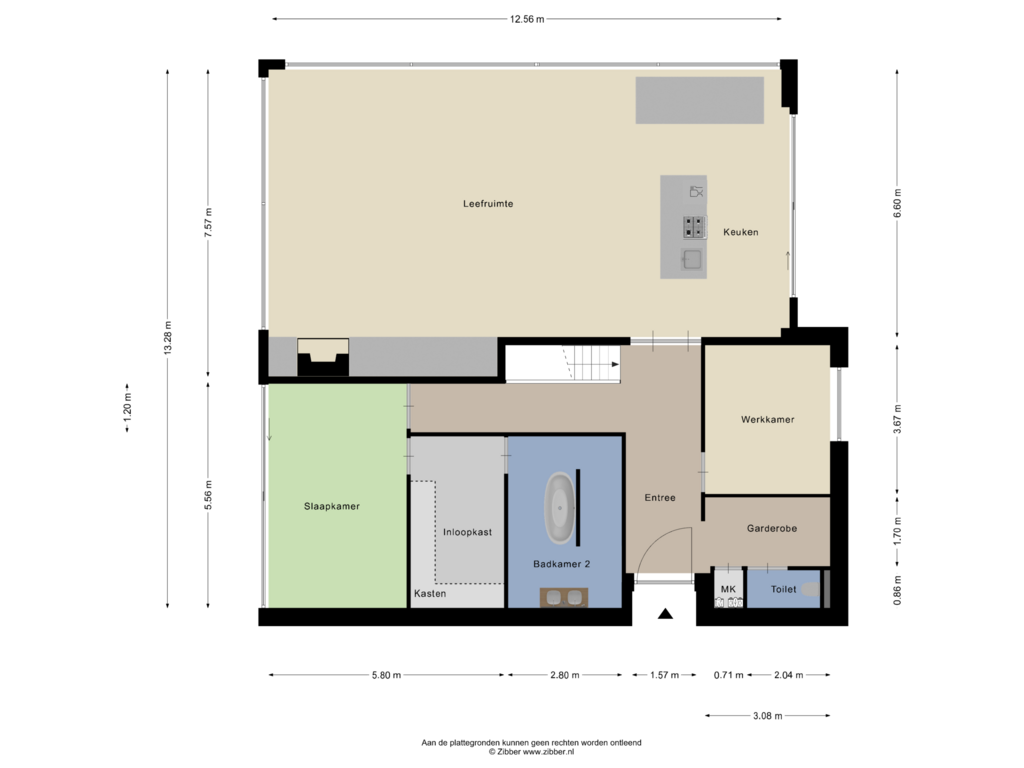 Bekijk plattegrond van Eerste Verdieping van Wilgenlaan 8