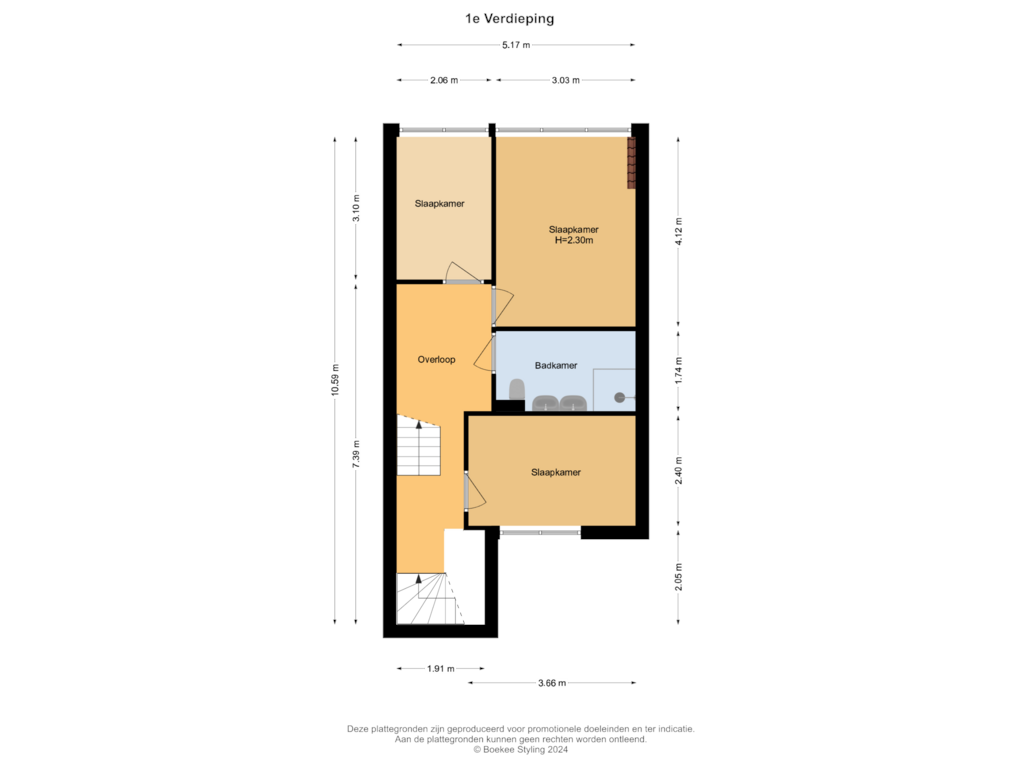 Bekijk plattegrond van 1e Verdieping van Amnesty Internationalweg 77