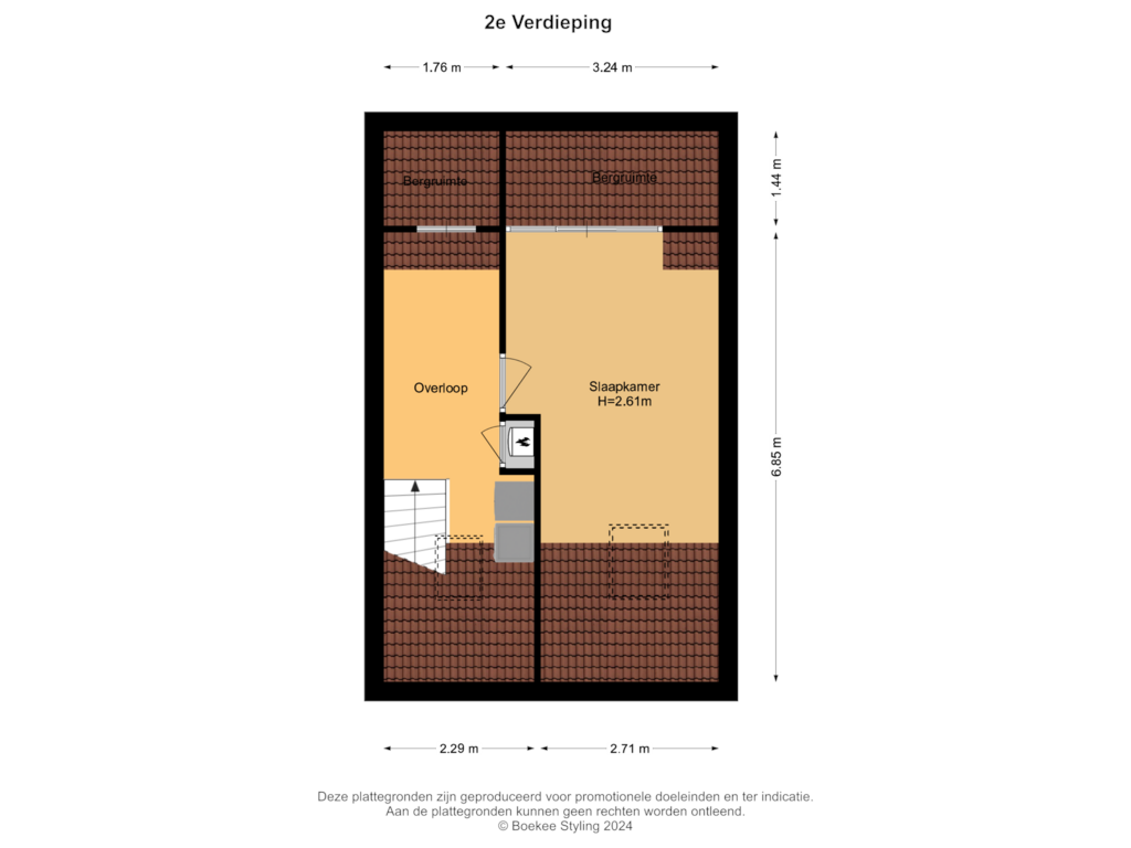 Bekijk plattegrond van 2e Verdieping van Amnesty Internationalweg 77