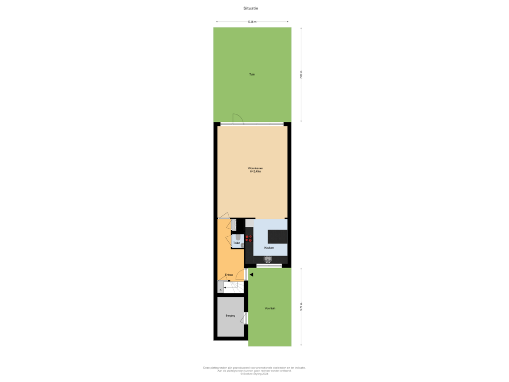 Bekijk plattegrond van Situatie van Amnesty Internationalweg 77