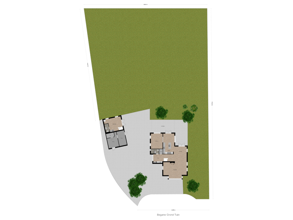 View floorplan of Begane Grond Tuin of De Klomp 10