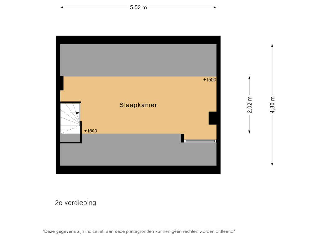 Bekijk plattegrond van 2e verdieping van Tuinstraat 7