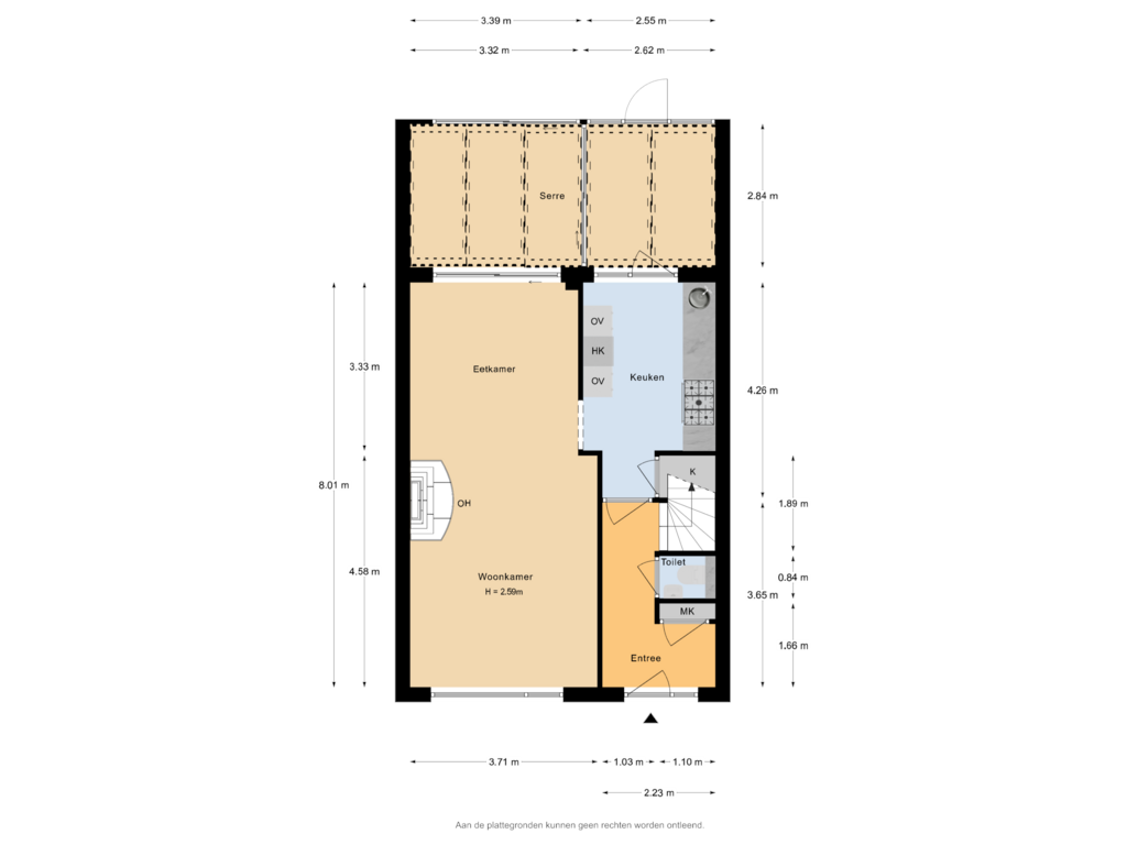 Bekijk plattegrond van Begane Grond van Lijsterbeslaan 52