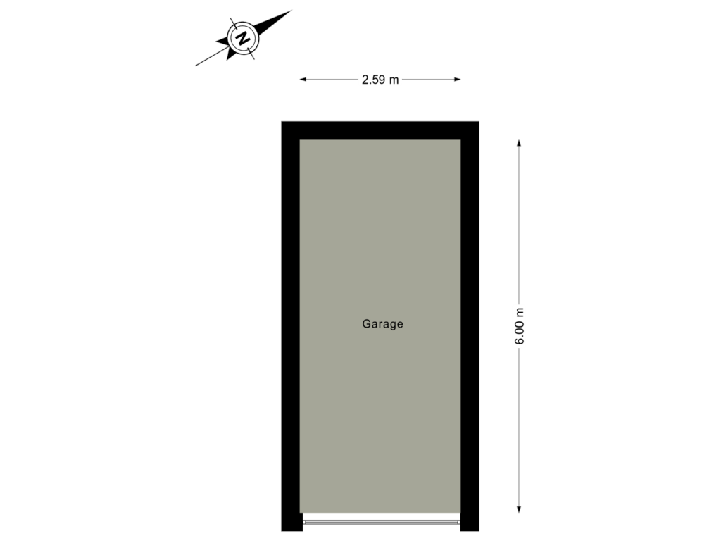 Bekijk plattegrond van Garage van Hazepaterslaan 118