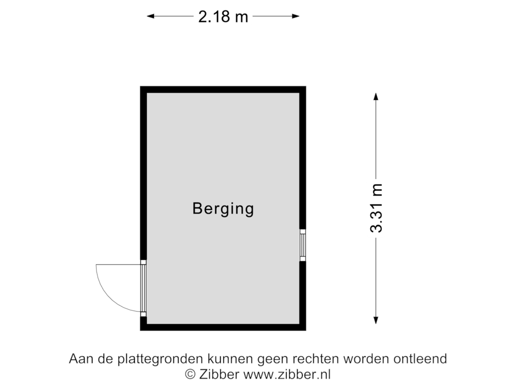 View floorplan of Berging of Scheldestraat 71