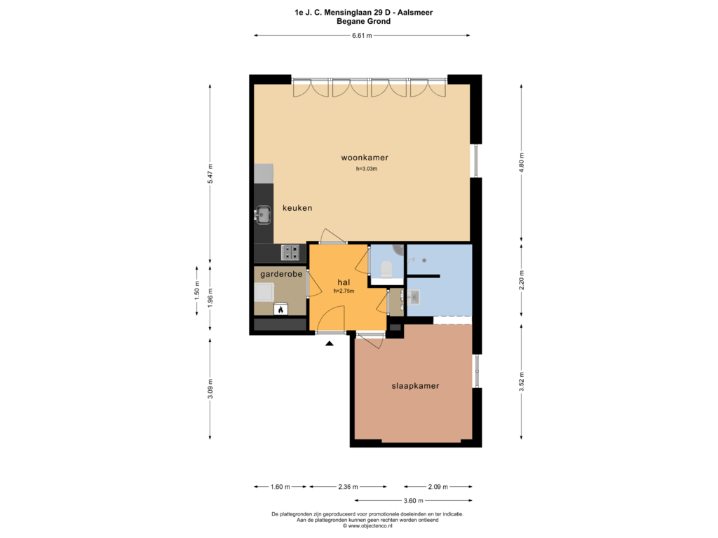 Bekijk plattegrond van Begane Grond van 1e J.C. Mensinglaan 29-D