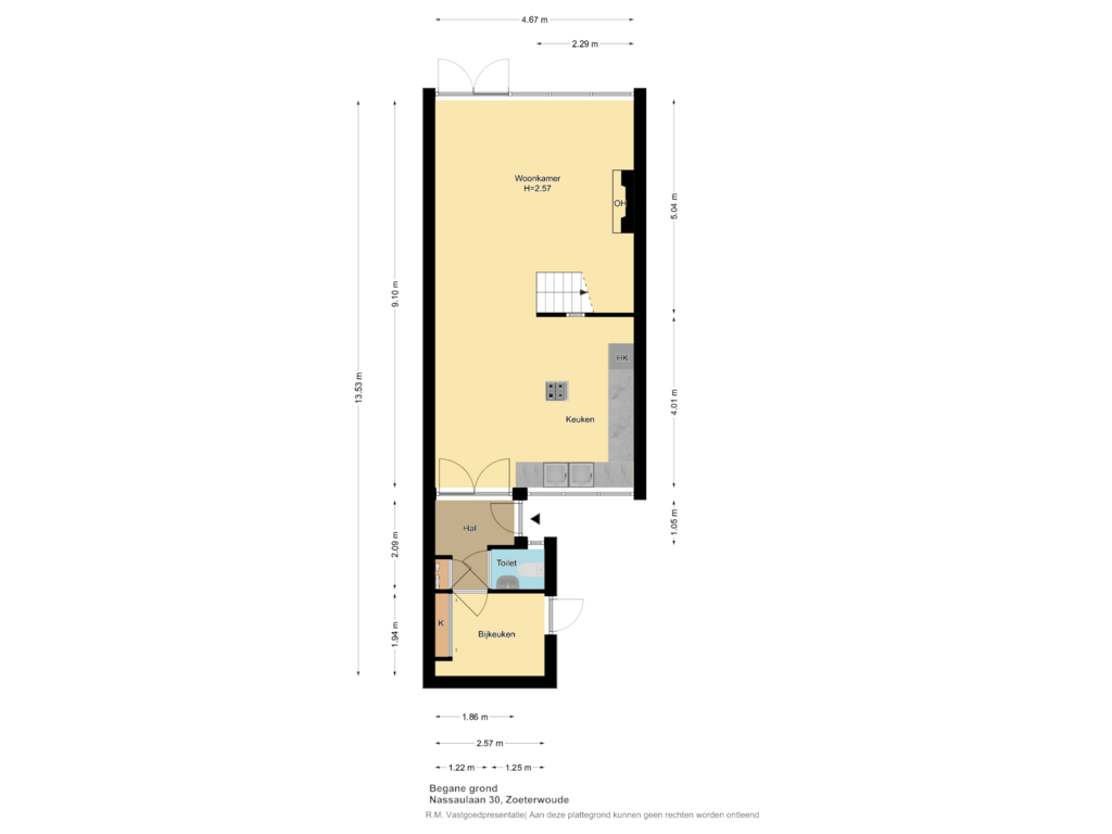 Bekijk plattegrond van Begane Grond van Nassaulaan 30