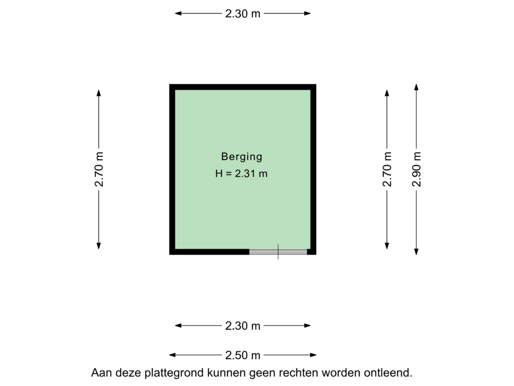 View floorplan of Berging of Sabotagelaan 58