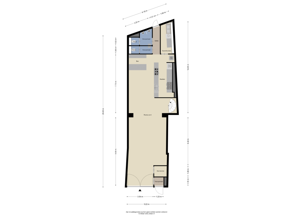 View floorplan of Begane Grond of Prof van Ginnekenstraat 6