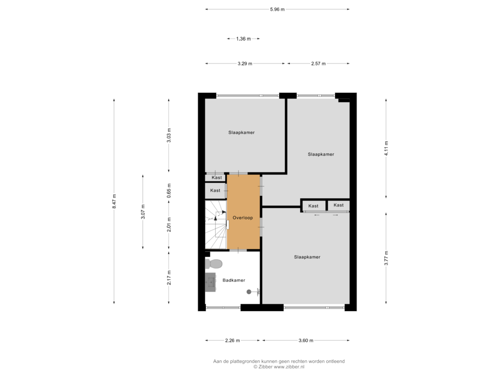 Bekijk plattegrond van Eerste Verdieping van Sotaweg 93