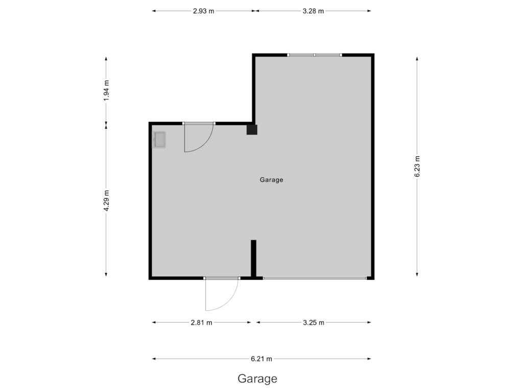 View floorplan of Garage of Kerkakkers 12