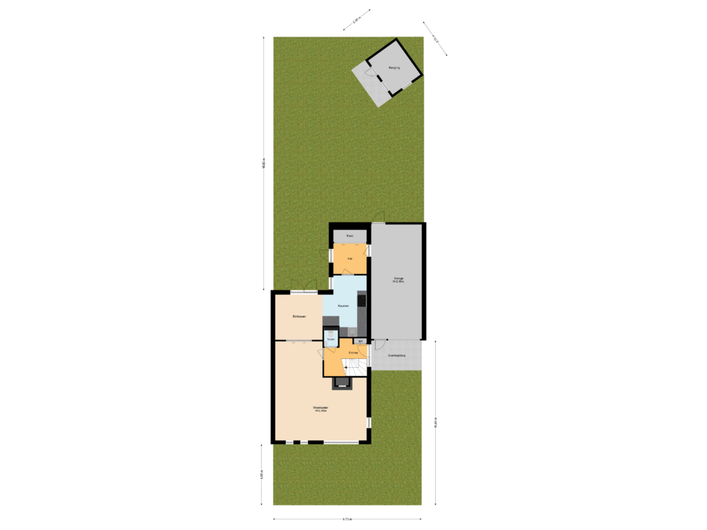 Bekijk plattegrond van Situatie van Steven Kraaijstraat 25