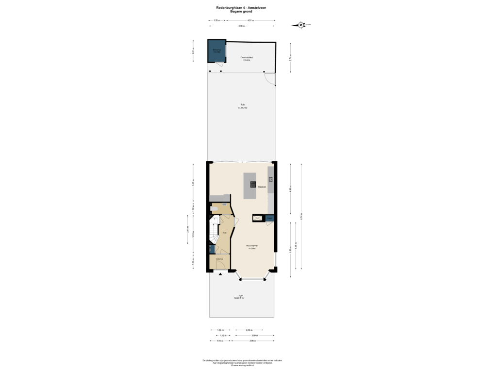 Bekijk plattegrond van Begane grond van Rodenburghlaan 4