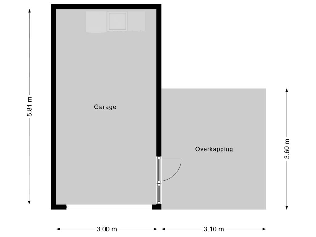 Bekijk plattegrond van Garage van Bavostraat 114