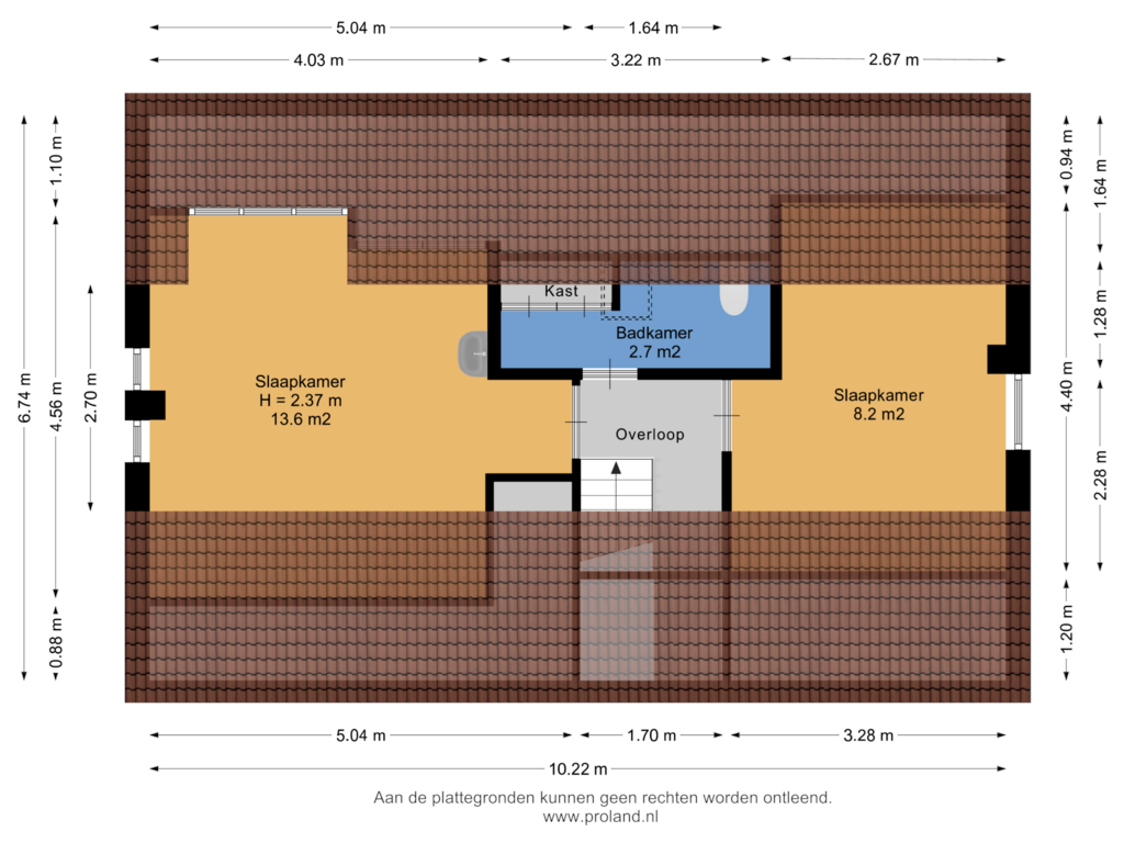 Bekijk plattegrond van 1e Verdieping van Rozenlaan 10