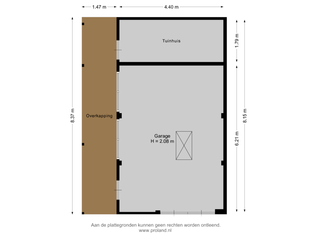 Bekijk plattegrond van Garage van Rozenlaan 10