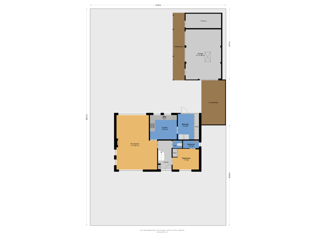 Bekijk plattegrond van Begane Grond Met Tuin van Rozenlaan 10