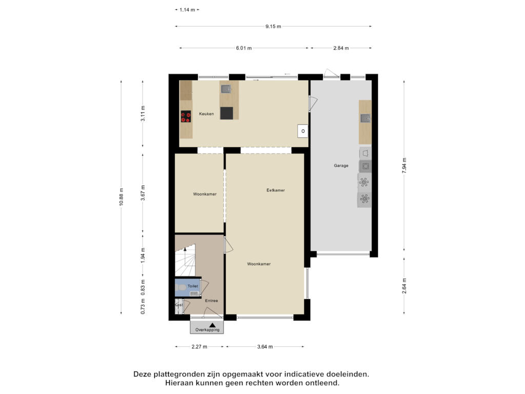 Bekijk plattegrond van Begane Grond van Moerschansstraat 168