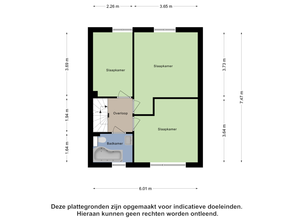 Bekijk plattegrond van Eerste Verdieping van Moerschansstraat 168